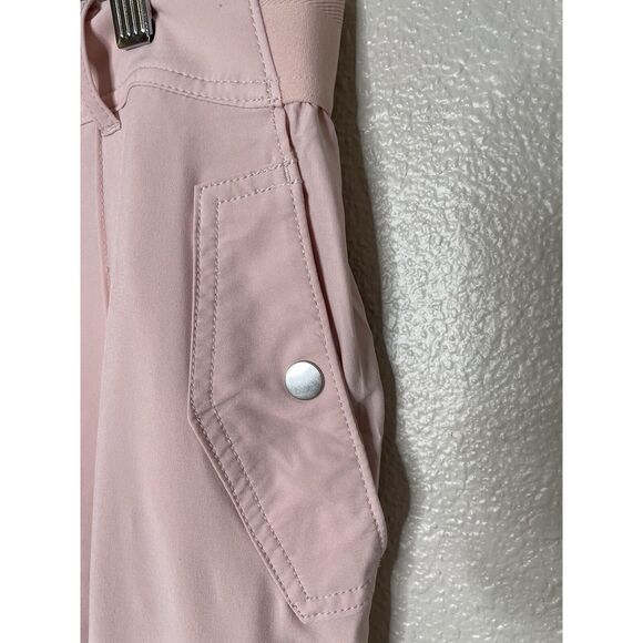 Athleta Size 18 Orchid Pink Vienna Cargo Pants Stright Leg Stretch Long Light - Picture 5 of 12